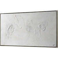 Art mural argenté Yanno sur toile