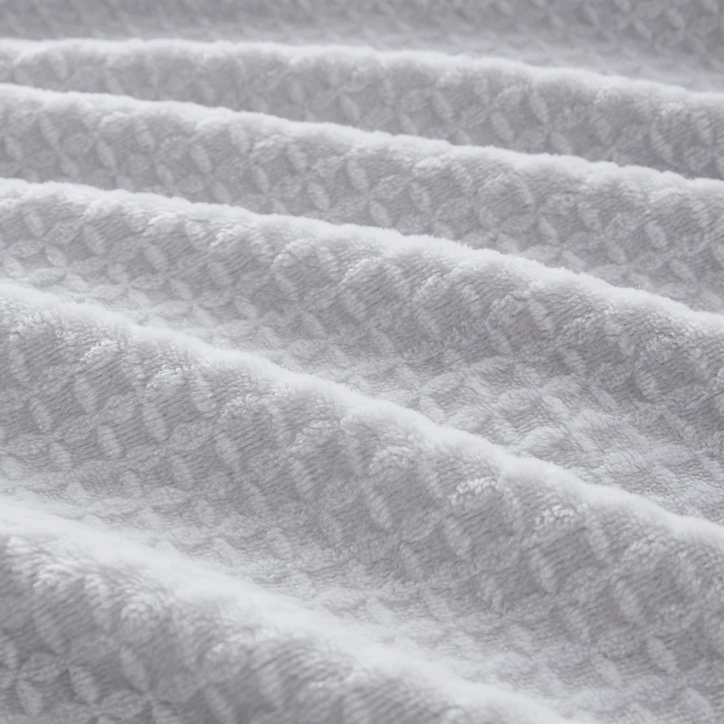 Waffle Textured Plush Blanket