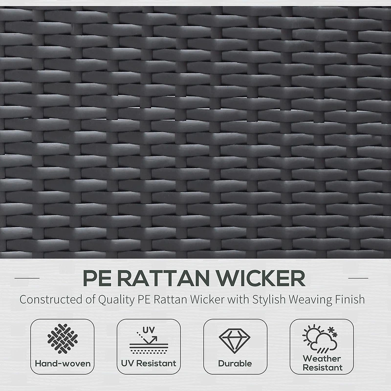 7-Piece Outdoor Rattan Sofa Set