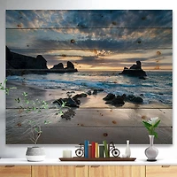 Beautiful Porthcothan Bay Wood Wall Art