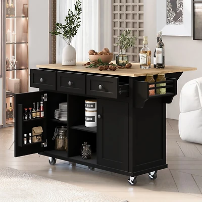 Kitchen Island Cart with Wheels