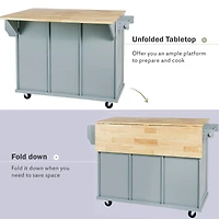 Kitchen Island Cart with Wheels