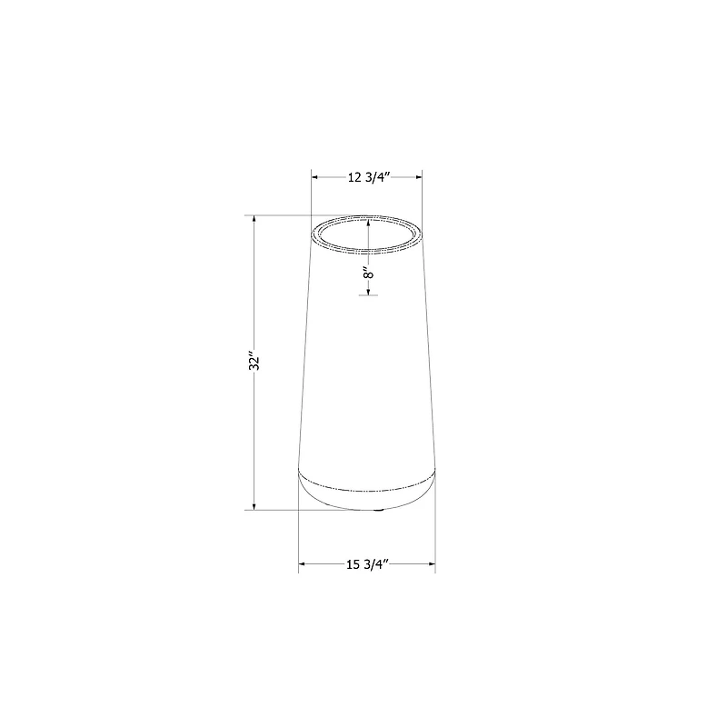 Dalya Tall Outdoor Pot Planter Grege by South Shore Furniture