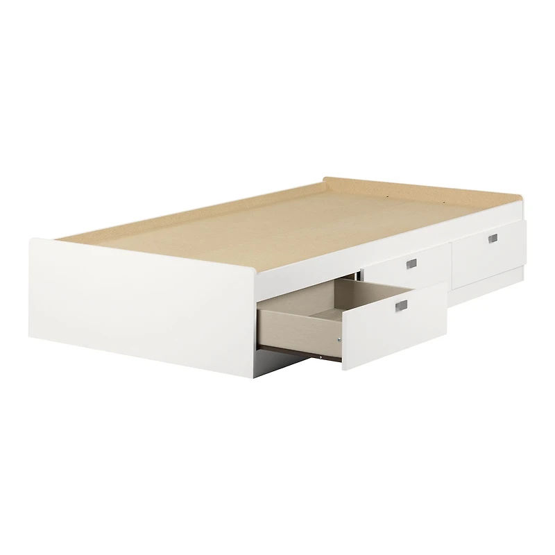 Lit plateforme simple Spark avec 3 tiroirs de rangement