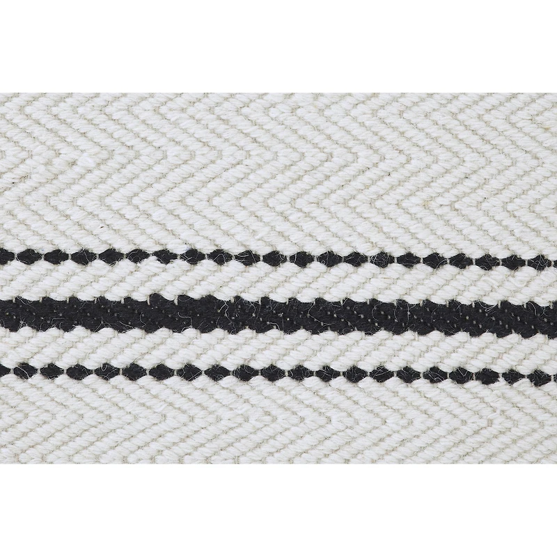 Tapis ivoire et noir « Alice »