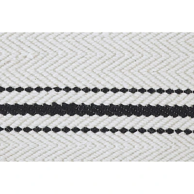 Alice Ivory and Black Rug