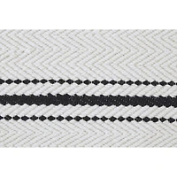 Tapis ivoire et noir « Alice »