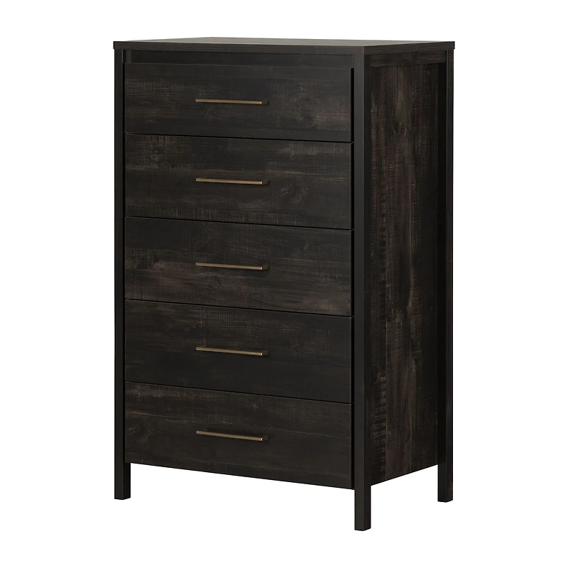 Gravity 5-Drawer Chest - Black