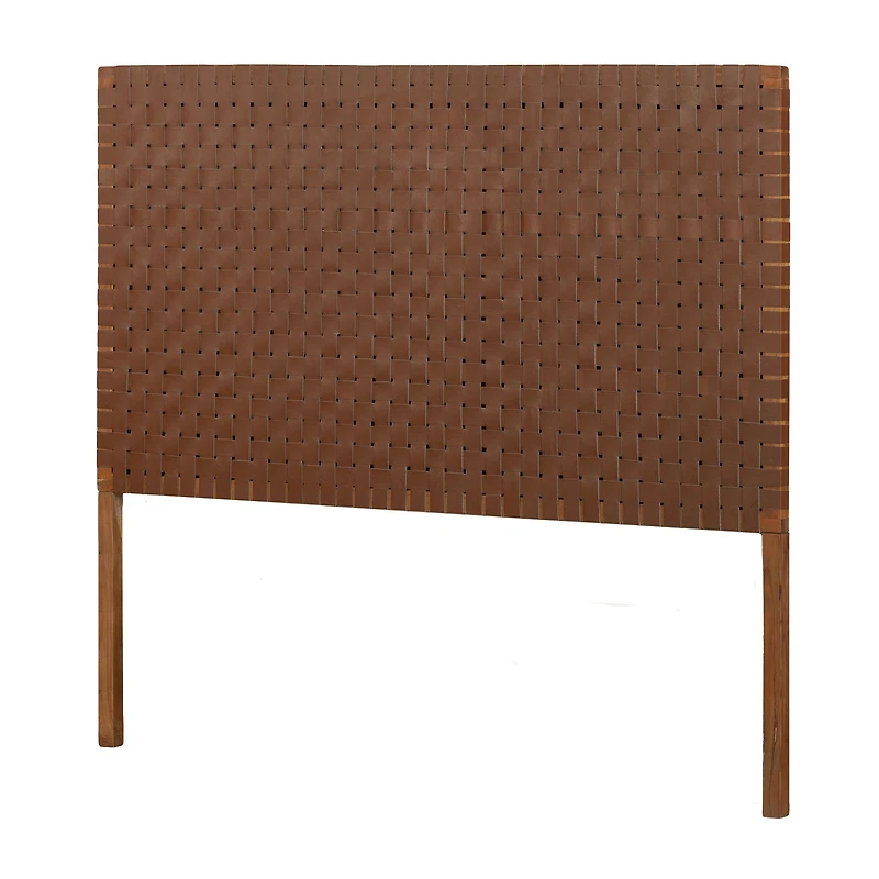 Balka Queen Woven Leather Headboard