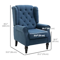 Fabric Tufted Living Room Accent Chair