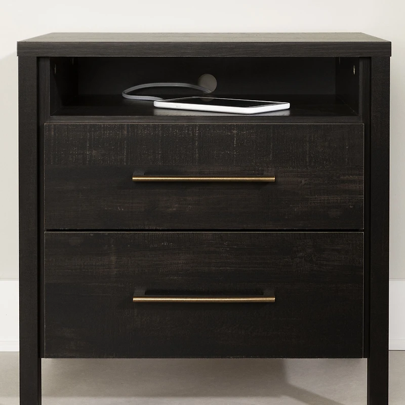 Gravity 2-Drawer Nightstand