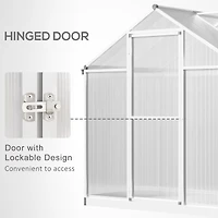 Walk-In Garden Greenhouse - 4'x6.2'x6.4'