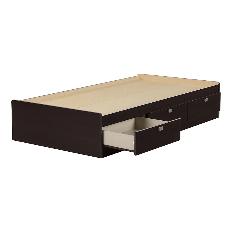 Spark Twin Mates Platform Storage Bed with 3 Drawers - Brown