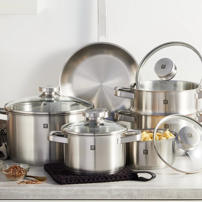 ZWILLING Joy Batterie de cuisine 10 pièces en acier inoxydable 18/10