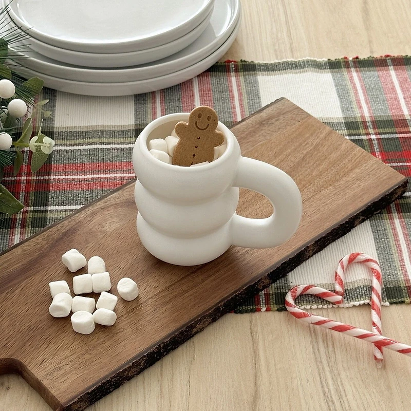 Tasse à bulles mate - Blanc
