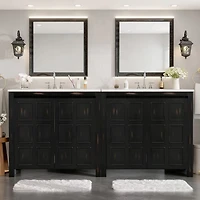 Modern Bathroom Vanity with Double Sinks  - 72"