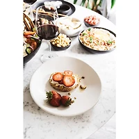Ensemble de 4 assiettes plates Dadasi - Blanc mat