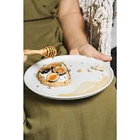 Ensemble de 4 assiettes plates Edan 28,5 cm - Noir mat