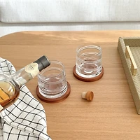 Verres et sous-verres Pirouette Spirale & Wood Brilliant