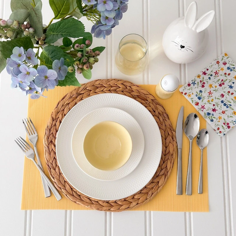 Reactive Glazed 12cm Bowl by BIA - Yellow 