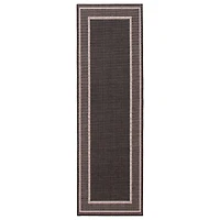 Tapis « Sisal » - Noir et Gris