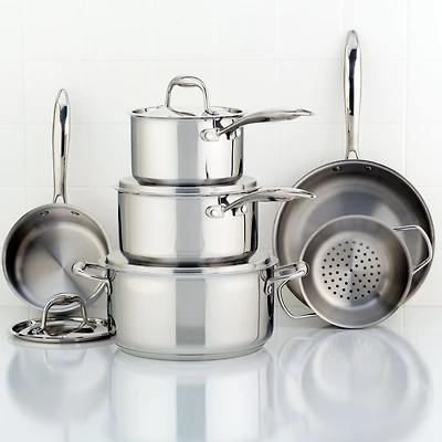 Meyer Accolade Stainless Steel Cookware, Set of 10