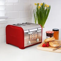 Kenmore 4 Slice Toaster Extra Wide Slots - Red