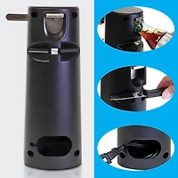 Kenmore 3 in 1 Electric Stainless Steel Can Opener - Black