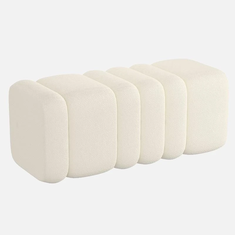 BRAZIE BUBBLE Ottoman - Ivory