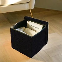 3-IN-1 Storage Ottoman - Black