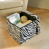Zebra Cube Ottoman