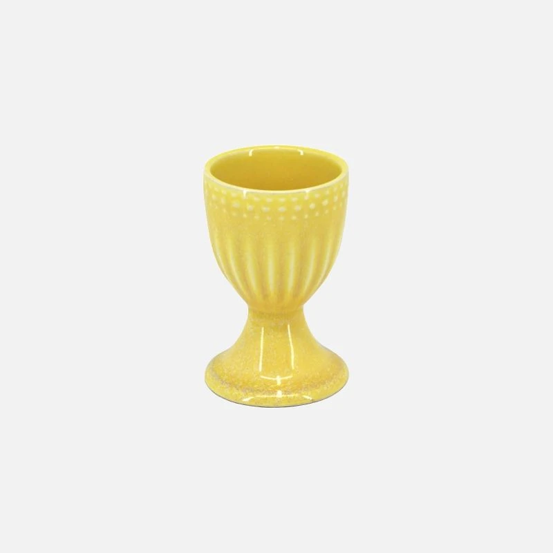 Reactive Glazed Egg Cup by Bia - Yellow 
