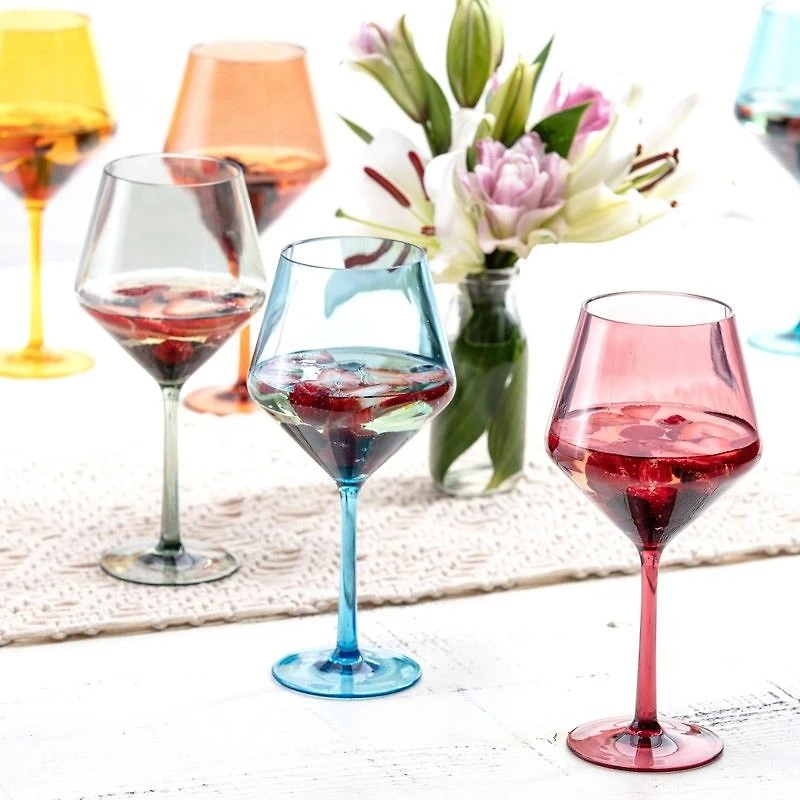 Sole White Sauvignon Glass - Pink, 13 oz