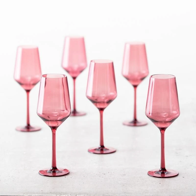 Sole White Sauvignon Glass - Pink, 13 oz