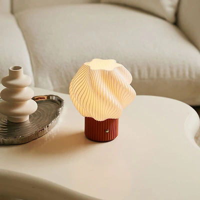 3D Printed Floral Lamp - White