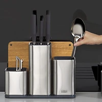 Joseph Joseph CounterStore™100 Kitchen Utensil Organizer with Oak Board