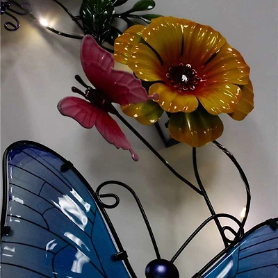 Wall Decor Solar Wreath with Butterflies 