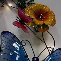 Wall Decor Solar Wreath with Butterflies 