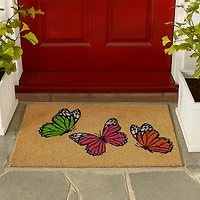 Paillasson en fibre de coco - Papillons