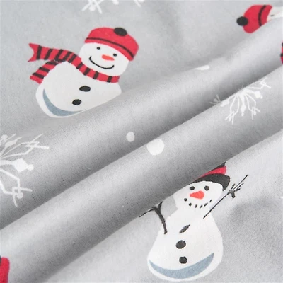 Flannel Sheet Set Snowman