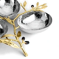 Michael Aram Olive Branch Triple Dish