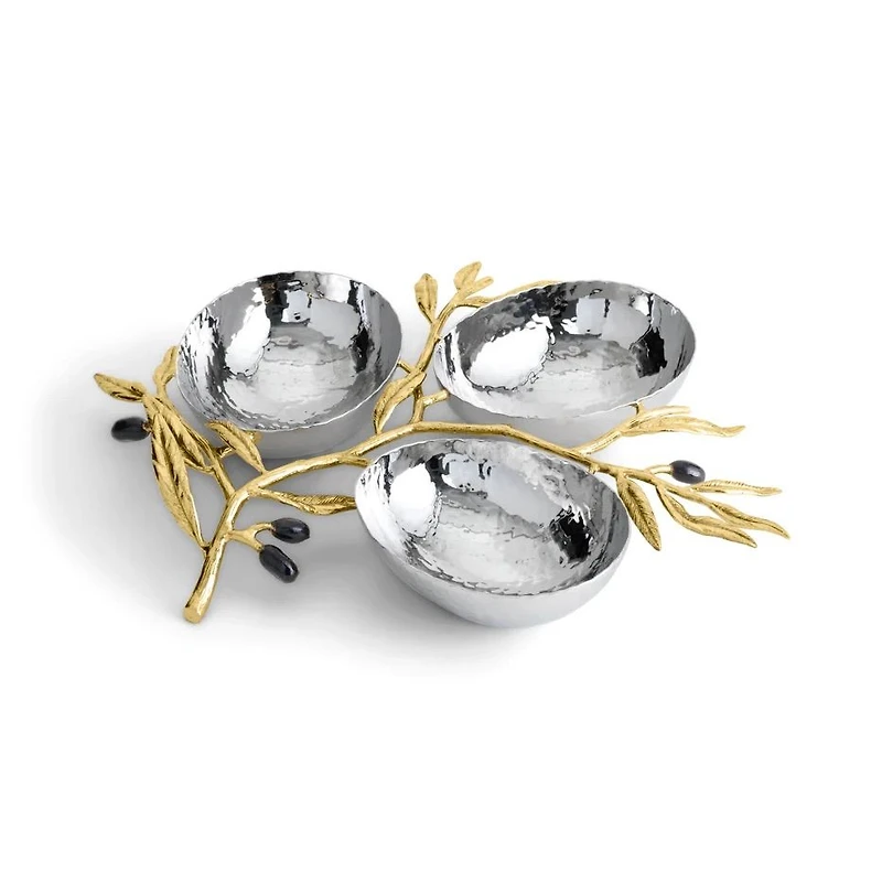 Michael Aram Olive Branch Triple Dish