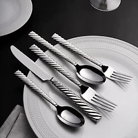 Michael Aram Twist Silver 5-Piece Flatware