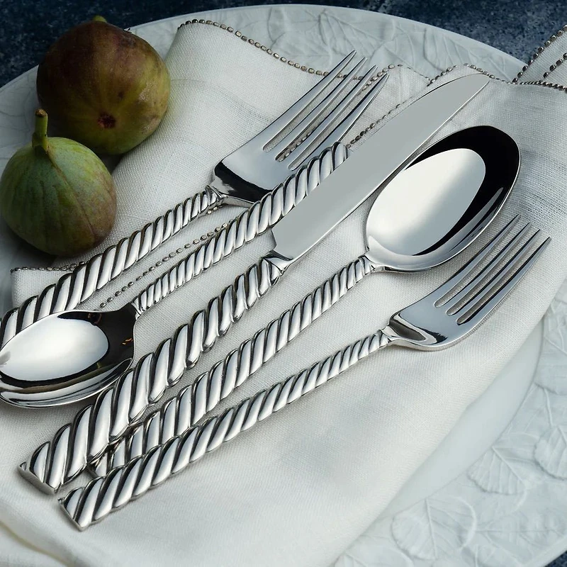 Michael Aram Twist Silver 5-Piece Flatware