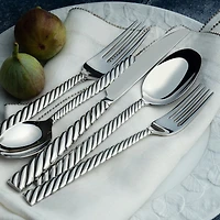 Michael Aram Twist Silver 5-Piece Flatware
