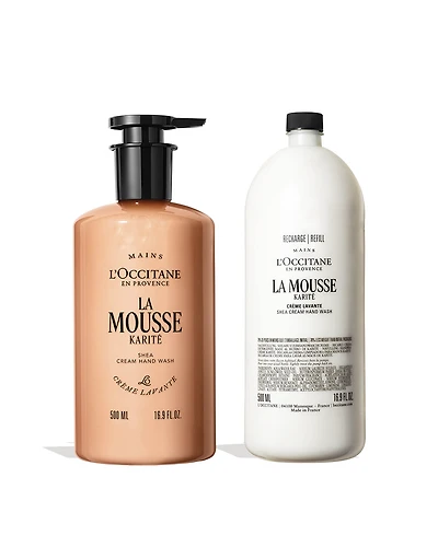 La Mousse Shea Cream Hand Wash + Refill