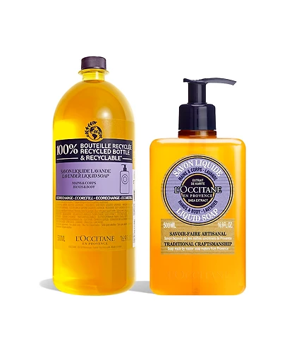 Shea Lavender Hands & Body Liquid Soap Duo