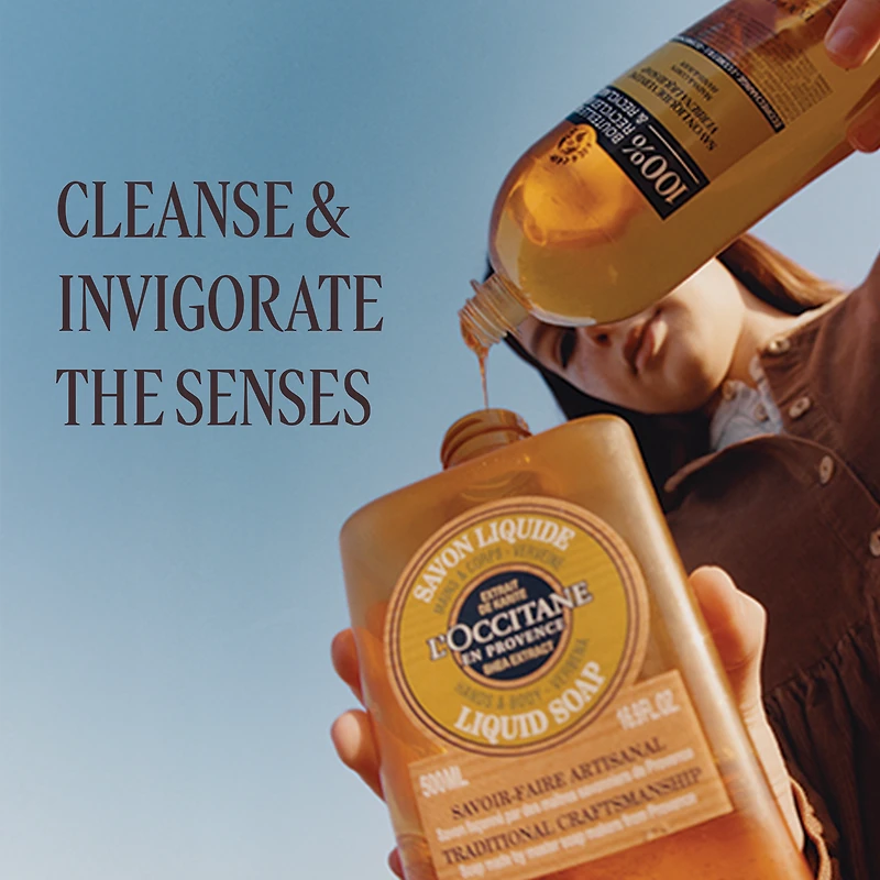 Shea Verbena Liquid Soap + Refill Duo