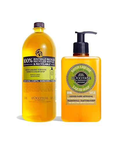 Shea Verbena Hand Soap Jumbo Duo
