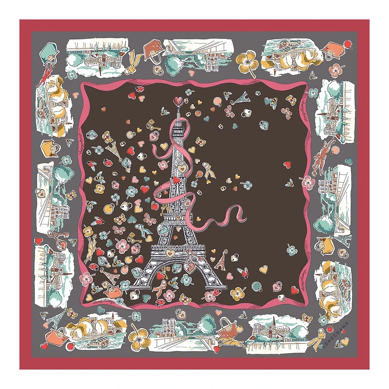 Equestrian Tower Silk scarf
